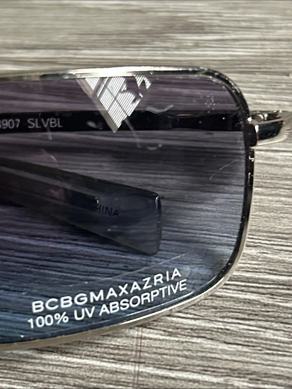 BCBGMaxAzria B907 Blue and Silver Sunglasses